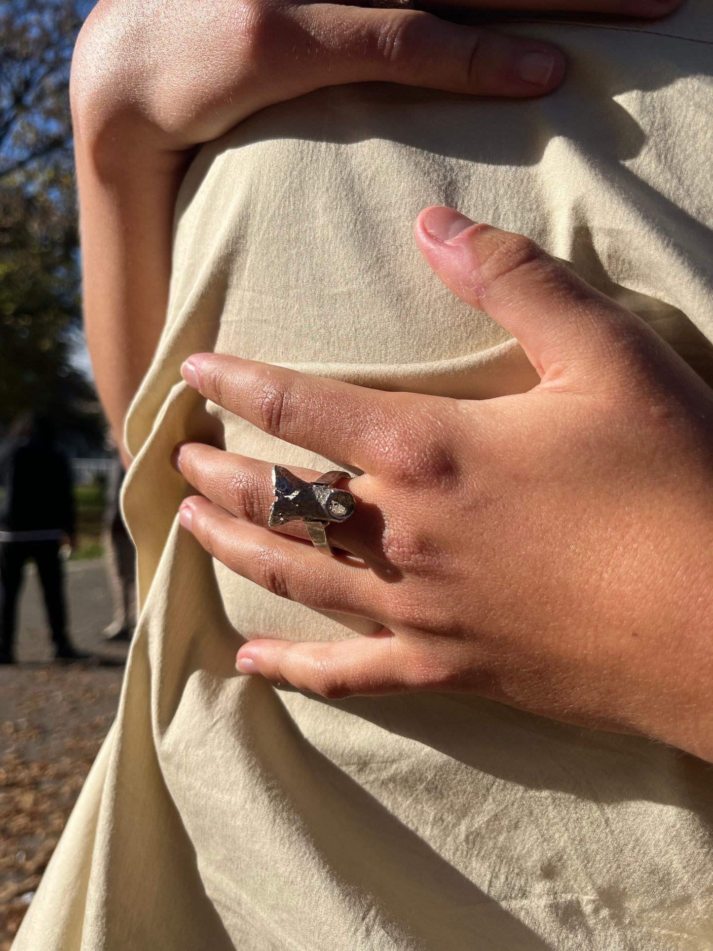Ring met zaaddoos