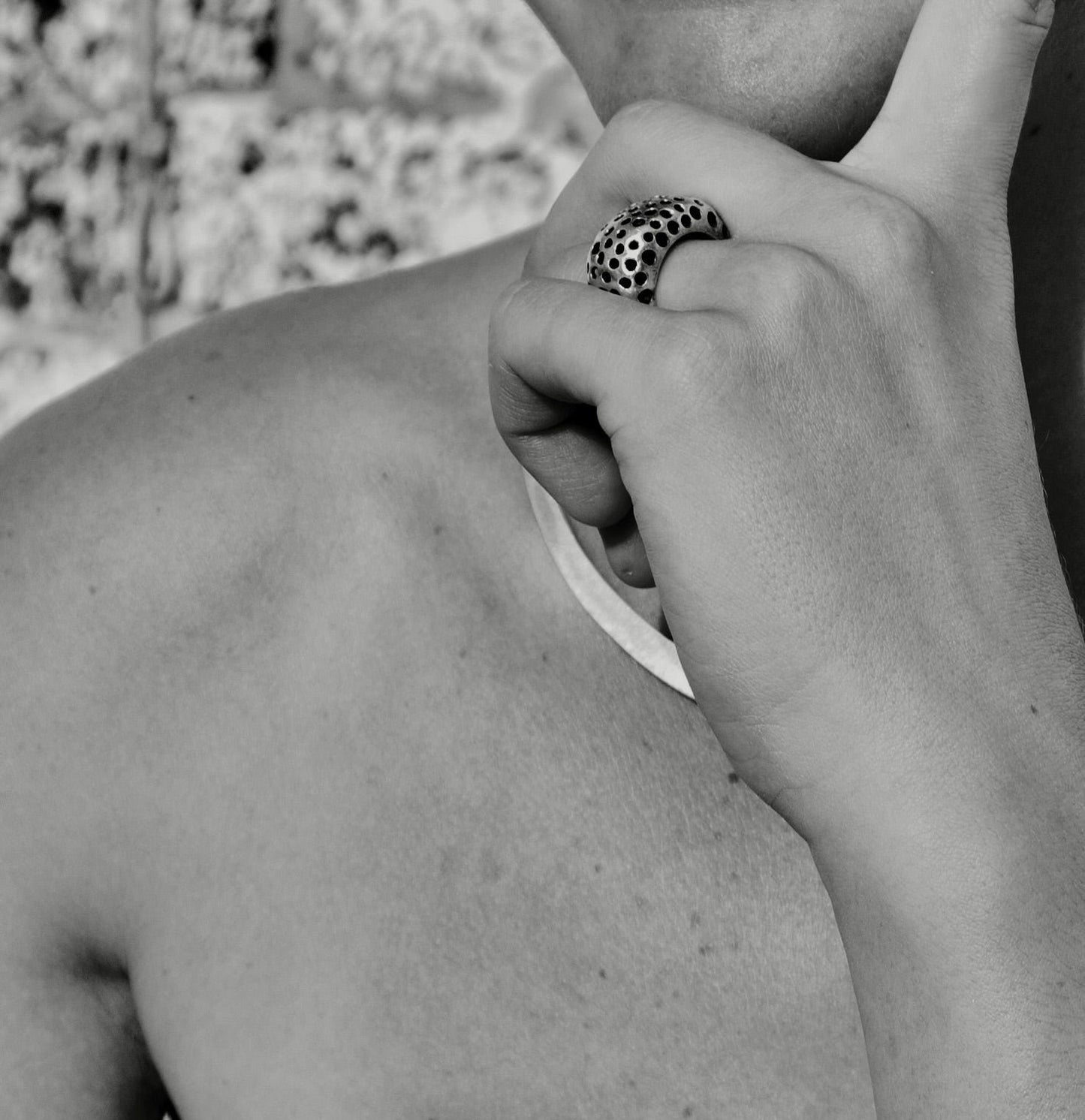 Ring with holes